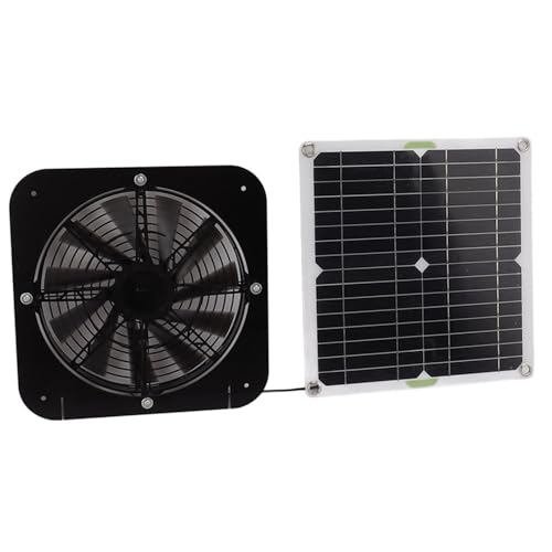 Ventilateur d'échappement à faible bruit avec panneau solaire efficace