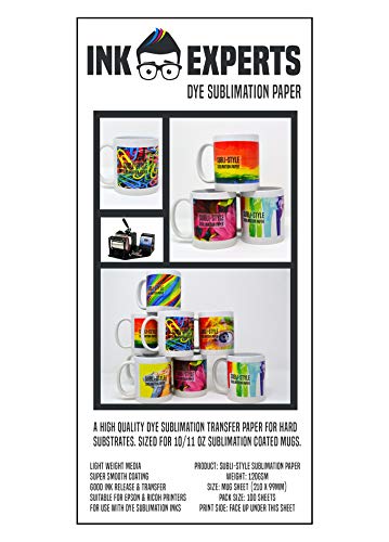 Ink Experts - Papel de sublimación (120 g/m²) 100 Sheets