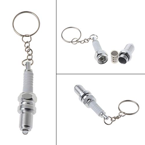 Pièce de voiture porte-clés en alliage d ' aluminium pour bougie d ' allumage pendentif en forme de porte-clés lampe de poche porte-clés pour amis camarades de classe porte-clés femmes en vrac – vue 4