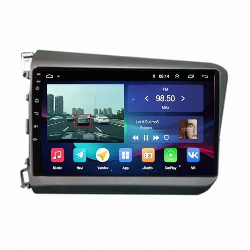 Radio coche 2 DIN con Carplay inalámbrico Bluetooth y Mirror Link de alta definición