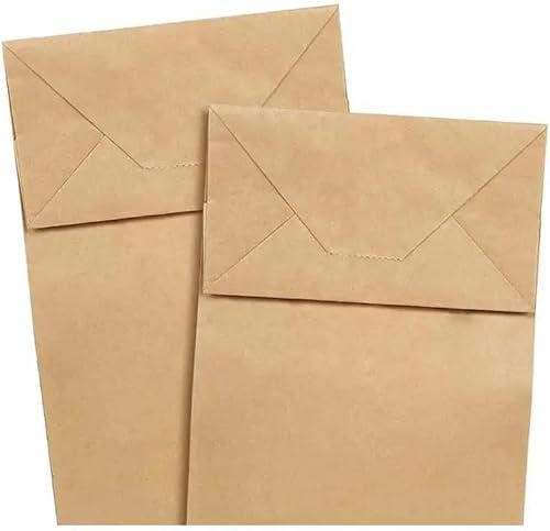 Miniatura 2 de Bolsas de papel kraft  Bolsas de papel de 4 libras (5 x 3 x 10 pulgadas)  Bolsas de papel marrón para sándwich de almuerzo para ventas de hornear,