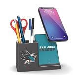 SOAR NHL Wireless Charger and Desktop Organizer, San Jose Sharks