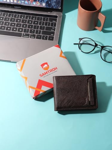 Image of SAMTROH PU Leather Wallet for Men, Brown