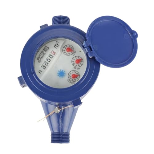 Flow Sensor Meter Digital Pipeline Water Flow Water Meter Water Flow Meter 15mm 1/2 Inch Cold Water Meter Compatible with Garden & Home Use Wet Table Measuring Tool