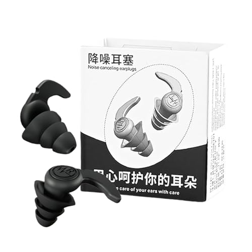 Enchufes para el oído para dormir, bloqueo de sonido enchufes para la oreja,Plauses para los oídos de silicona para reducción de ruido y bloqueo de sonido | Conchos de adultos de protección de oídos i