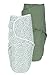 Meyco Baby Pucksack - 2er Pack - 0-3 Monate - Pucktuch Swaddle für Neugeborene - 100 % Baumwolle - Oeko Tex zertifiziert - weicher Schlafkomfort - feuchtigkeitsabsorbierend - Cheetah - Waldgrün