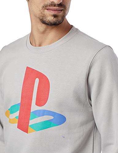 Moletom Casual, Sony Playstation, Cinza, M, Adulto Unissex