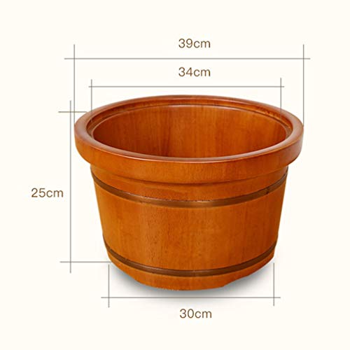 Cubeta de baño de pies de madera para remojar miniatura 3