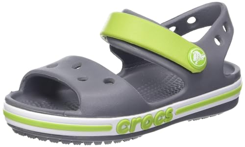 crocs Unisex-Kinder Bayaband Sandal K Freizeit Flip Flops Sportwear, Charcoal, 27-28 EU