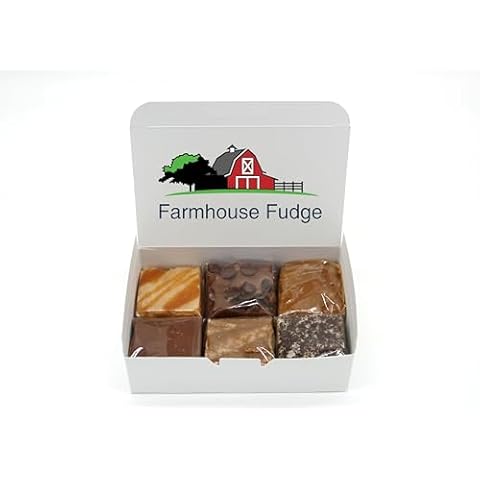 Farmhouse Fudge - 6 Piece Fudge Party Pack - Create Your Own Sampler - Gourmet Homemade Fudge Gift - Perfect for Holidays, Birthdays, & Special Occasions - Artisan Candy Treats - Fresh & Delicious (24 Ounce) Cover