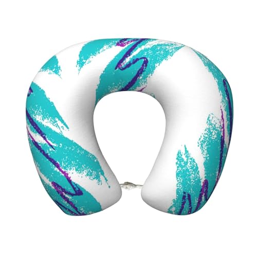 Almohada de cuello de poliéster color negro tamaño único
