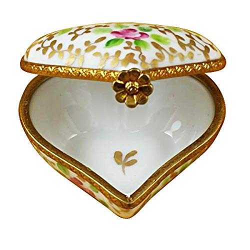 Amazon.com: French Limoges Boxes Boutique HEART TAPESTRY ROSE