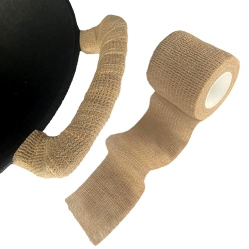 Mango caliente – Cubierta de mango de hierro fundido | Funda de mango de sartén hecha de tela no tejida | Cinta antideslizante diseñada para proteger las manos del calor, proporcionando un agarre