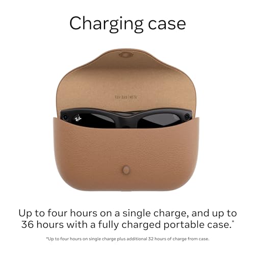 Meta Ray-Ban Wayfarer (Standard) Smart Glasses - Shiny Black, G15 Green - Image 3