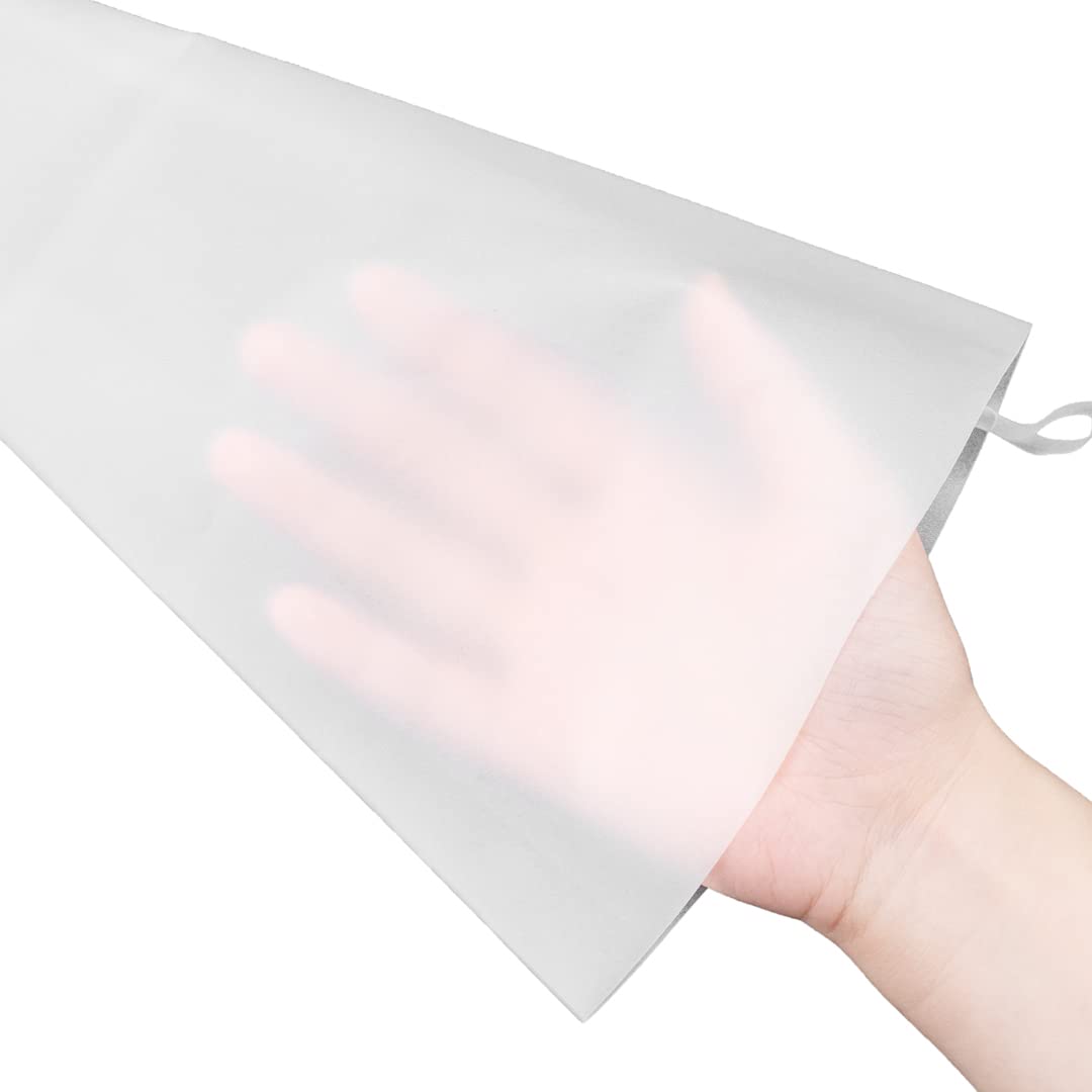 Restaurantware Pastry Tek - Bolsas pasteleras reutilizables de silicona de color blanco para repostería de 10.2 x 6.3 pulgadas, 2 bolsas de glaseado reutilizables, antiestallidos, para decorar