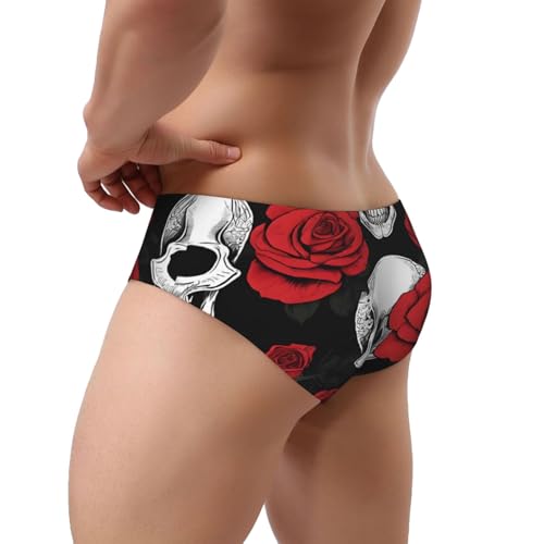 (Halloween Skull) Men's Triangle Briefs, Soft Sexy Comfortable Breathable Underwear for Men-3