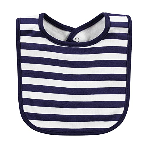 Image of Hudson Baby Unisex Baby Cotton Bibs, Sea Turtle, One Size
