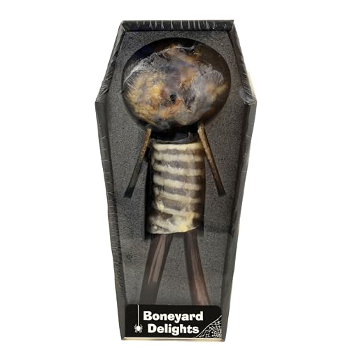 Image of THE COUNTRY BUTCHER RIP Variety Coffin Box containing 1 Knee Cap, 1 Small Beef Tube, 2 pcs Chicken Blend Links, 2 pcs Chicken Blend Jerky (4.2oz /119.07g)