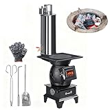 poele bois declaration impot 【Chauffage et cuisson deux-en-un】 : Ce poêle à bois d'intérieur ne sert pas qu'à chauffer : il fait également office de plaque de cuisson pour griller, faire bouillir et préparer des repas, idéal pour les tentes ou les maisons. Il utilise des combustibles faciles à trouver comme les branches sèches, offrant une utilisation simple et polyvalente.