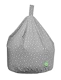 Cotton Grey Stars Bean Bag Child Size