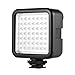 Andoer 49 Led Video Light, LED Mini Interlock Kameralicht, LED Panel Licht, Dimmbare Camcorder Video Beleuchtung mit Shoe Mount Adapter für Canon Nikon Sony A7 DSLR