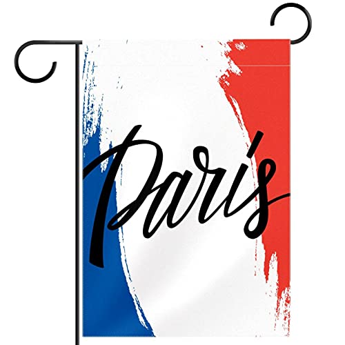 Drapeau de la France Paris résistant au vent et double face pour jardin