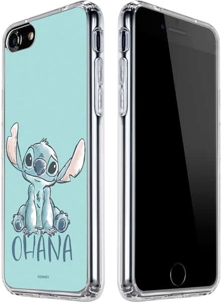 Skinit Clear Phone Case Compatible with iPhone SE (2nd & 3rd Gen) - Officially Licensed Disney Lilo and Stitch Stay Weird Design