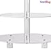 YestBuy 4 Tier Round Acrylic Cupcake Stand with Base, Premium Cupcake Holder, Acrylic Cupcake Tower Display Cady Bar Party Décor – Display for Pastry (4