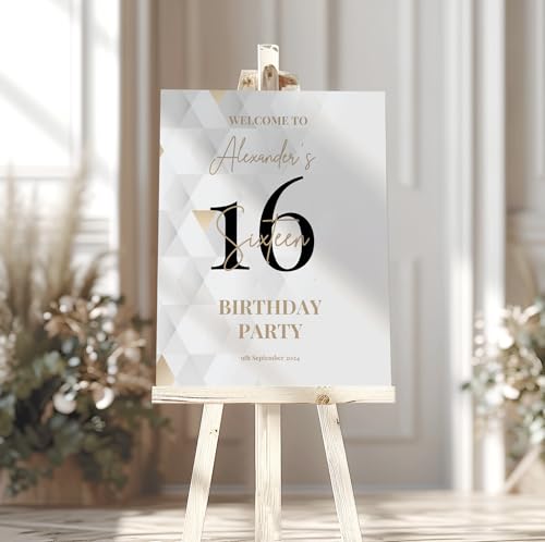 21st BIRTHDAY Party Welcome Sign, A1, A2, A3 or A4, Foamboard Party Signs, Birthday Decorations, Birthday Party Sign, Customized for Any Age