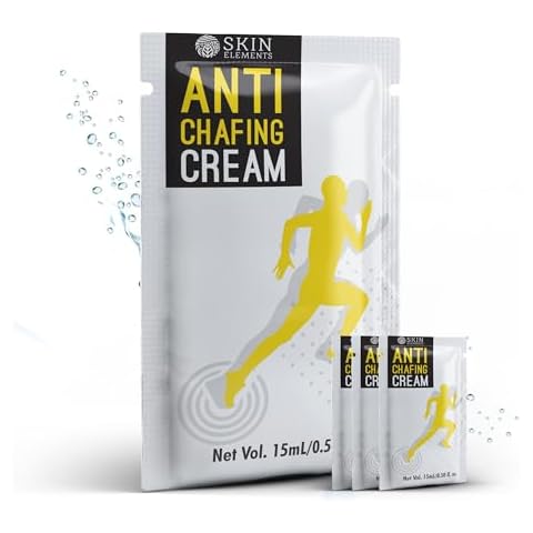 Skin Elements Anti Chafing Cream | Pack of 20 Sachets (10 Fl Oz) | Avoids Chafing, Blisters & Rashes | Easy to carry sachets | Lasts up to 400 miles Cover