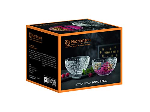 Nachtmann Conjunto de 2 tigelas de vidro Bossa Nova, 15 cm, transparente