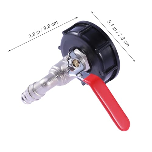 Adaptador de grifo DN50 de latón para gestionar agua de riego en tanques 2