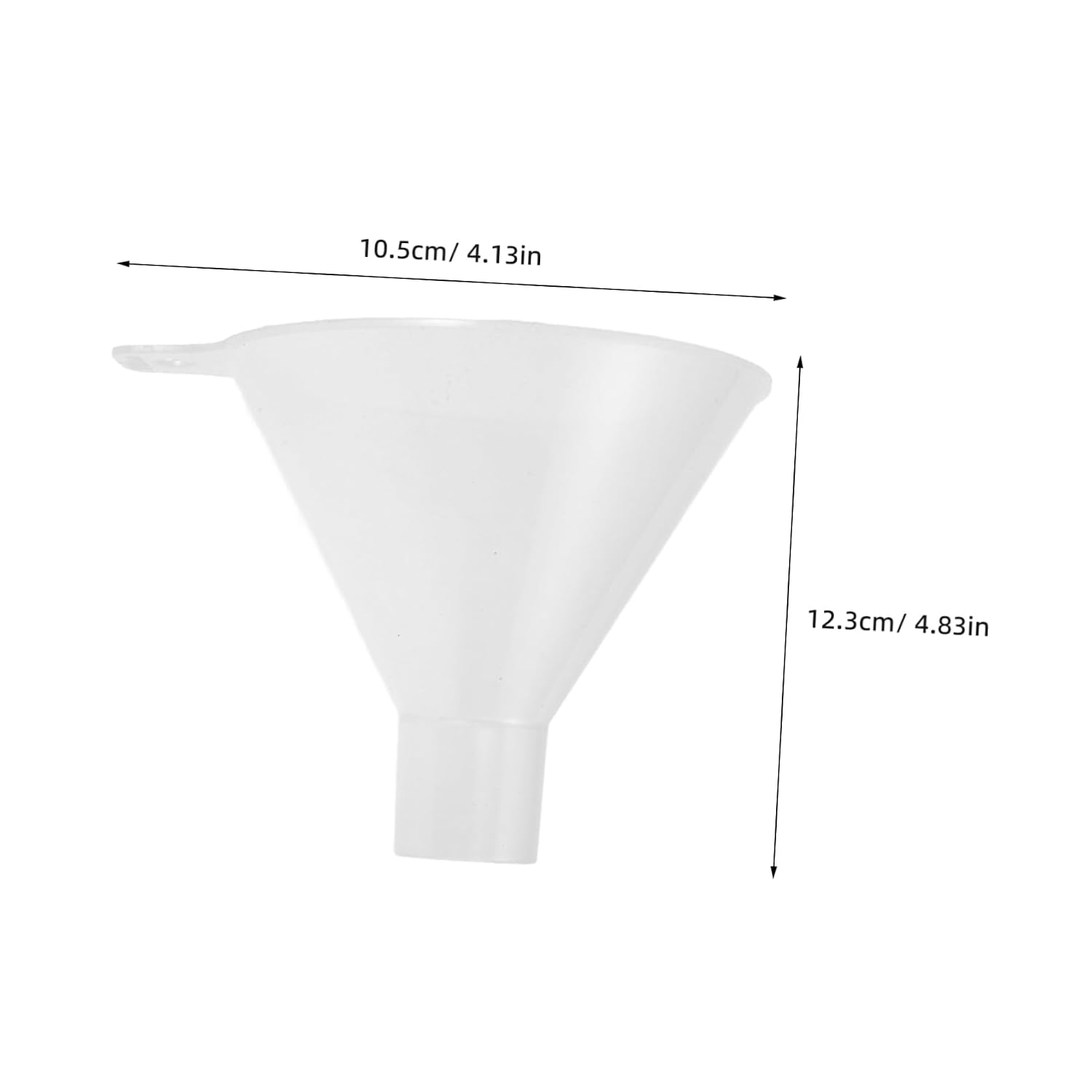 Zerodeko Laboratory Plastic Funnel Flat Bottomed Design for Easy Reagent Addition PP Material for Experiments and Powder Filling Labs Effortless Cleaning