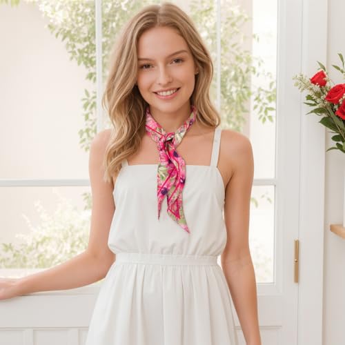 Hair Scarf Like Silk Scarf Headband Scarf for Women Handbag Scarf Purse Accessories2