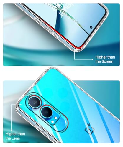 Image of WOW IMAGINE Crystal Clear Transparent Back Case Cover for 1+ OnePlus Nord CE 4 Lite 5G | Full Device & Camera Protection Shockproof TPU | Flexible Silicone Back Cover Case - Transparent