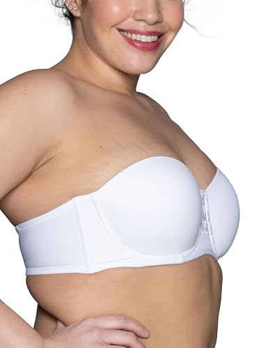 Image of Vanity Fair Women's Beauty Back Smoothing Strapless Bra, 4-Way Stretch Fabric, Lightly Lined Cups up to H