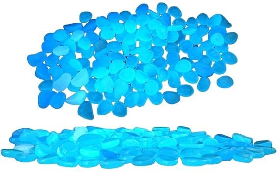 VIDORA Radium Glossy Small Stone Decorative Aquarium and Vase Fillers Pebbles for Garden Home in Dark Glowing Stepping Glows The Night Rocks Set Decoration (Mixcolor,100 Pcs)-image-17