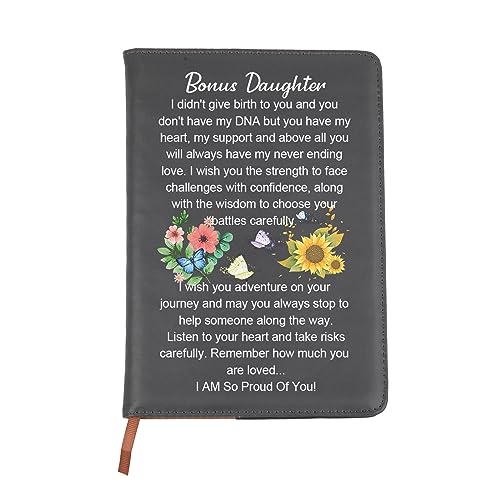 Carnet de notes fille adoptive cuir journal intime de famille recomposée