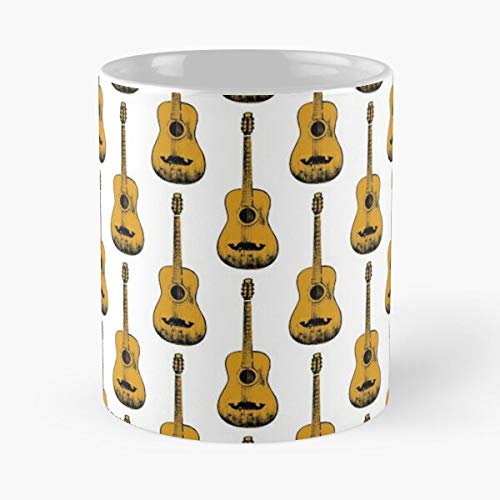 Guitar Guitars Print 6 String C 11 Oz Mug Great Souvenir