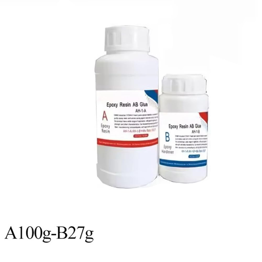 AB Resina epossidica per riparazione in fibra di carbonio, forte per parti auto e biciclette, resina epossidica, trasparente, kit A100 G-B27 G