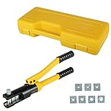 netuera 12 Ton Hand Operated Hydraulic Crimper Crimping Tool, Battery Lug Terminal Cable Crimping...