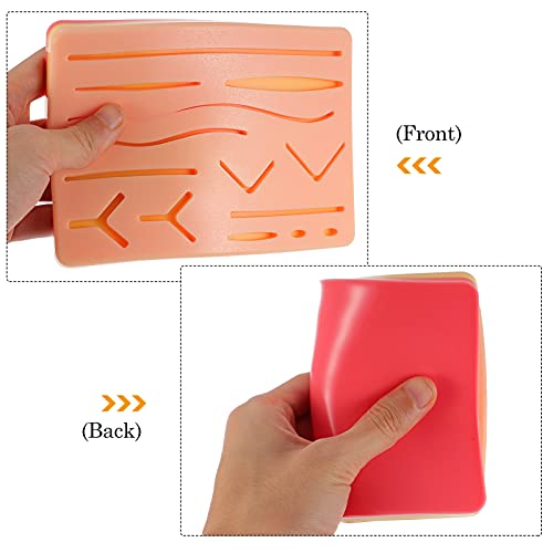 DOITOOL 1 Conjunto Kit DIY Simulação Da Humana Sutura Sutura Practice Pad Com Ferramenta Sutura Mode