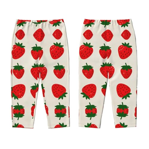 Pajama Pants Pajama Bottoms with Elastic Waistband Sleepwear Lounge Pants, Fruit Strawberry3