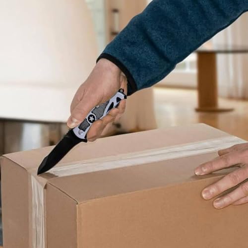 Image of MotiBaStar Shield Multipurpose Knife | Compact Carbon Steel Utility Knife for Kitchen, Home & Office Use | Manual Cutting Tool for Vegetables, Fruits, Packaging & DIY Tasks (Silver, Pack of 1)