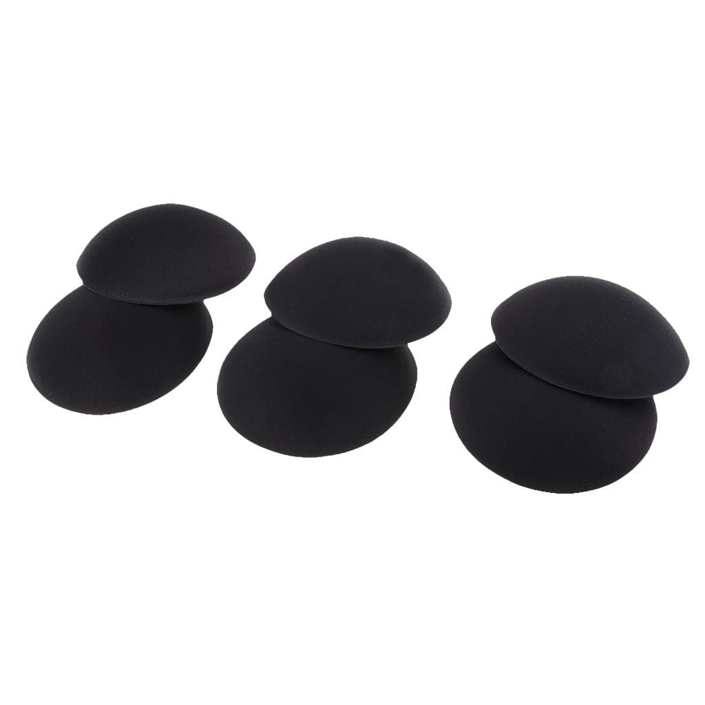 MERISHOPP 6 Pairs Black Push Up Bra Pads Inserts Sponge Breast Enhancers for Swimwear-image-30