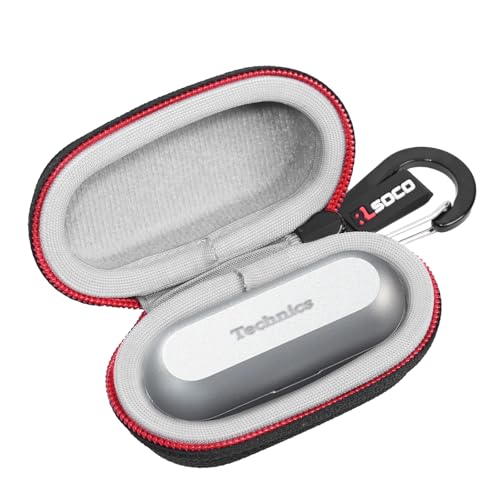 Funda para Technics EAH-AZ100 en color negro con cremallera y mosquetón 1