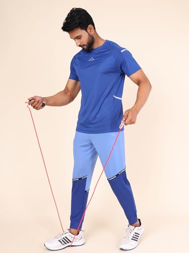 Image of Rupa Colors Mens PLAYSURE Dry FIT Raglan Sleeve Round Neck Activewear T-Shirt | 100% Polyester Fabric | Reflective Logo | Regular Fit