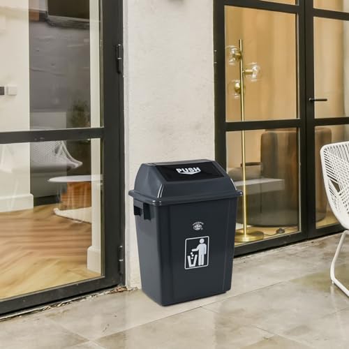 Caneca de basura con tapa abatible 6 galones 4 pack miniatura 5