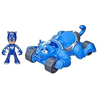 PJ Masks Animal Power Catboy Animal Rider Deluxe Vehicle Preschool Toy, Cat Stripe King Toy with Catboy Action Figure, Ages 3 and Up