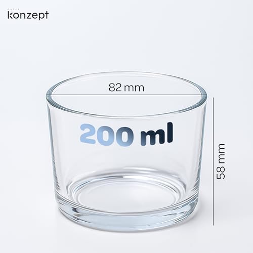 KONZEPT 12er Set Dessertgläser – stapelbar,-transparent, ideal für Tiramisu, Panna Cotta, Pudding & Schichtdesserts  
KO